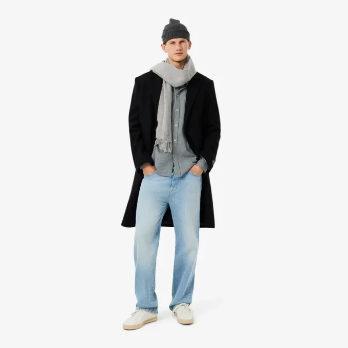 Chemise en coton à carreaux pour homme, coupe classique Chemise en coton à carreaux pour homme, coupe classique