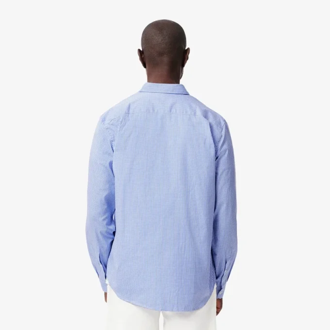 Chemise en coton à carreaux pour homme, coupe classique Chemise en coton à carreaux pour homme, coupe classique