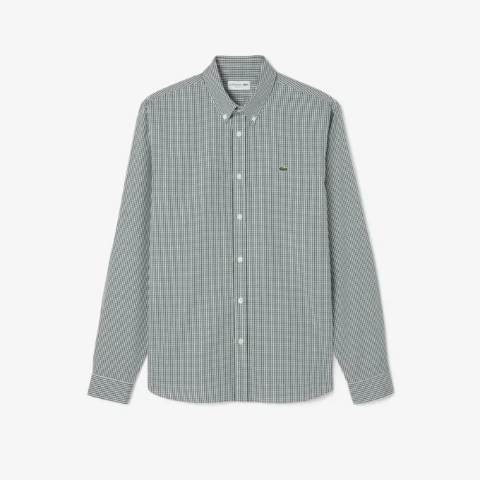 Chemise en coton à carreaux pour homme, coupe classique Chemise en coton à carreaux pour homme, coupe classique