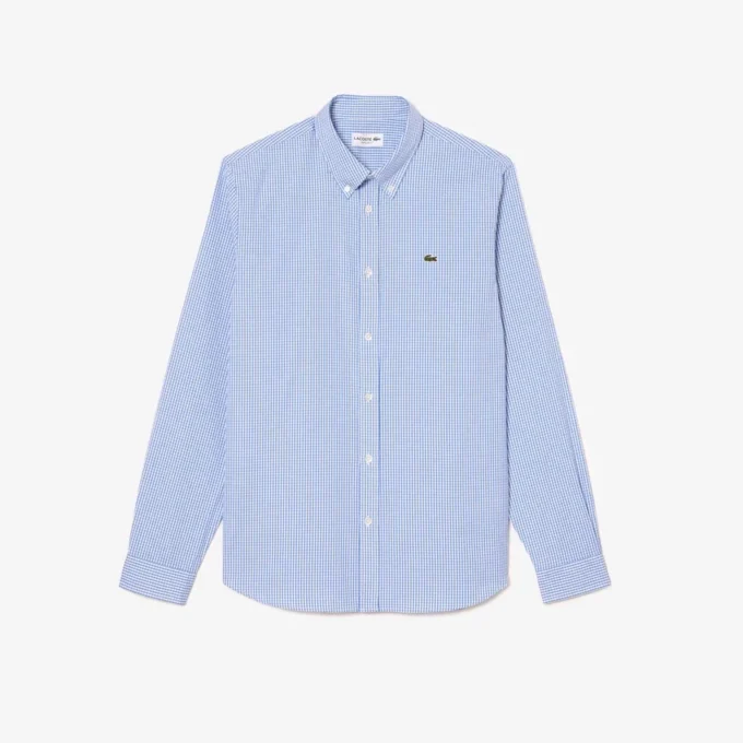 Chemise en coton à carreaux pour homme, coupe classique Chemise en coton à carreaux pour homme, coupe classique