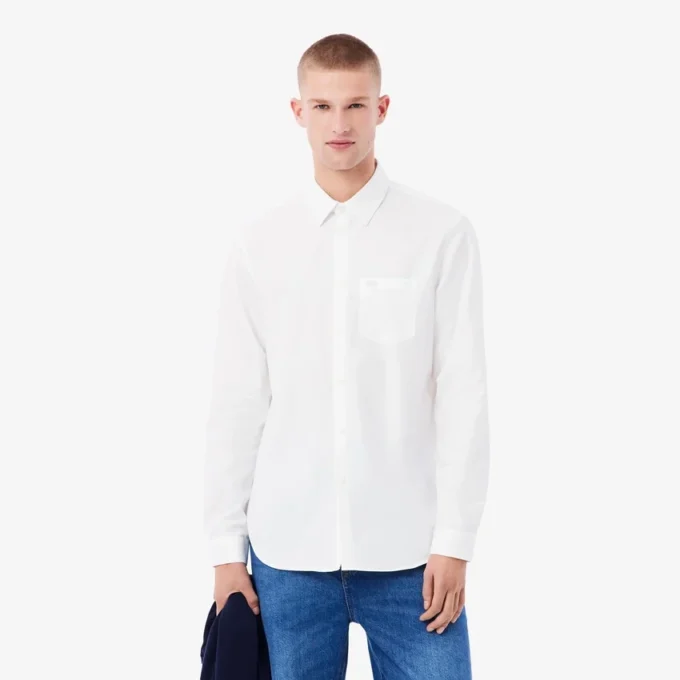 Chemise en coton coupe classique pour homme