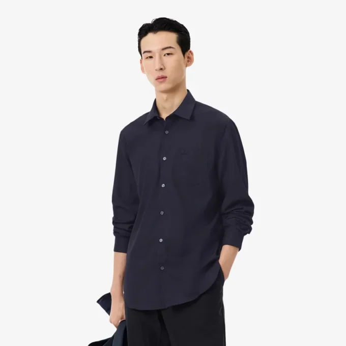 Chemise en coton coupe classique pour homme
