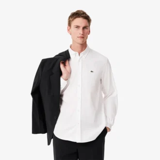Chemise en coton coupe classique pour homme