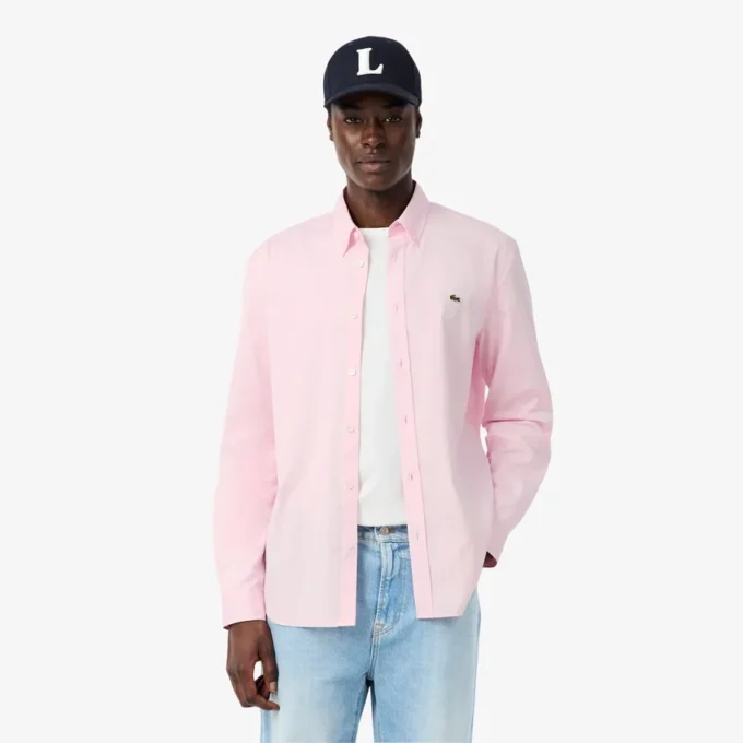 Chemise en coton coupe classique pour homme