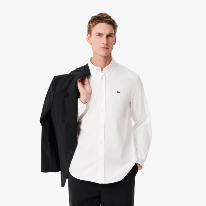Chemise en coton coupe classique pour homme