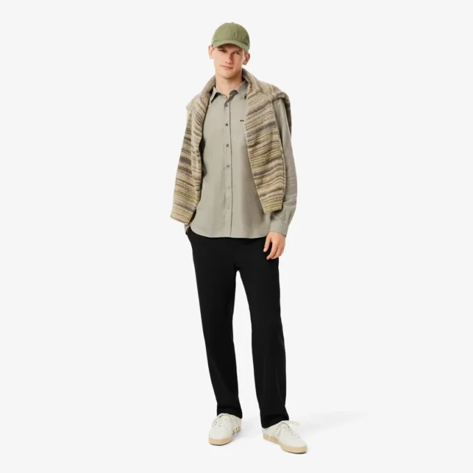 Chemise en coton coupe classique pour homme