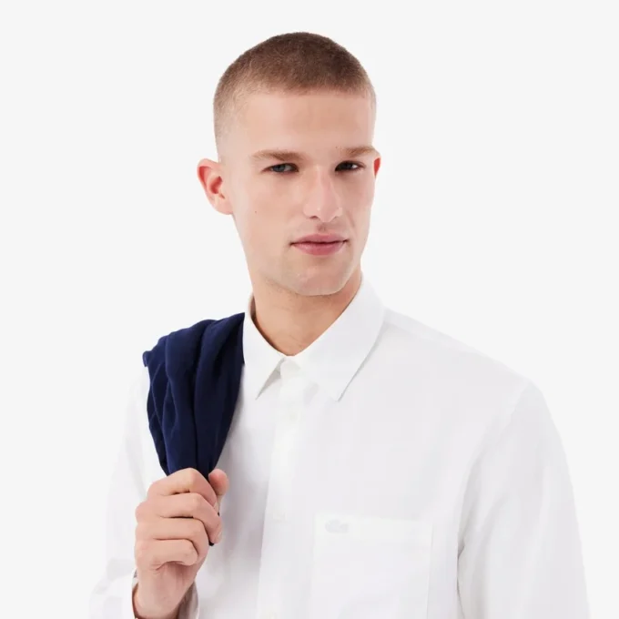 Chemise en coton coupe classique pour homme