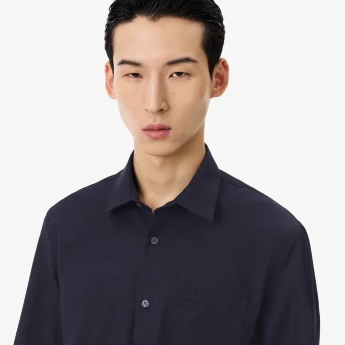Chemise en coton coupe classique pour homme