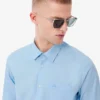 Chemise en coton coupe classique pour homme