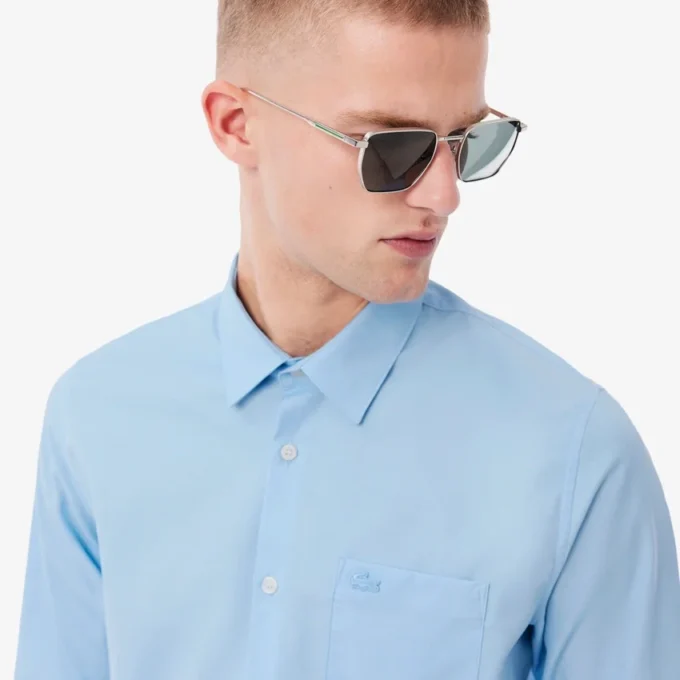 Chemise en coton coupe classique pour homme