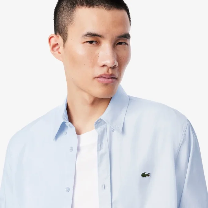 Chemise en coton coupe classique pour homme