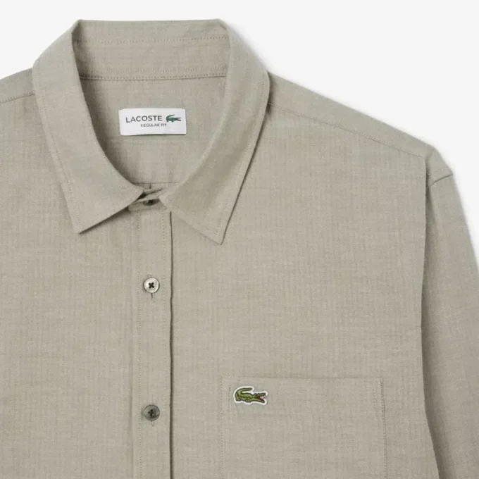 Chemise en coton coupe classique pour homme
