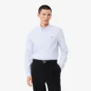 Chemise en coton coupe slim pour homme