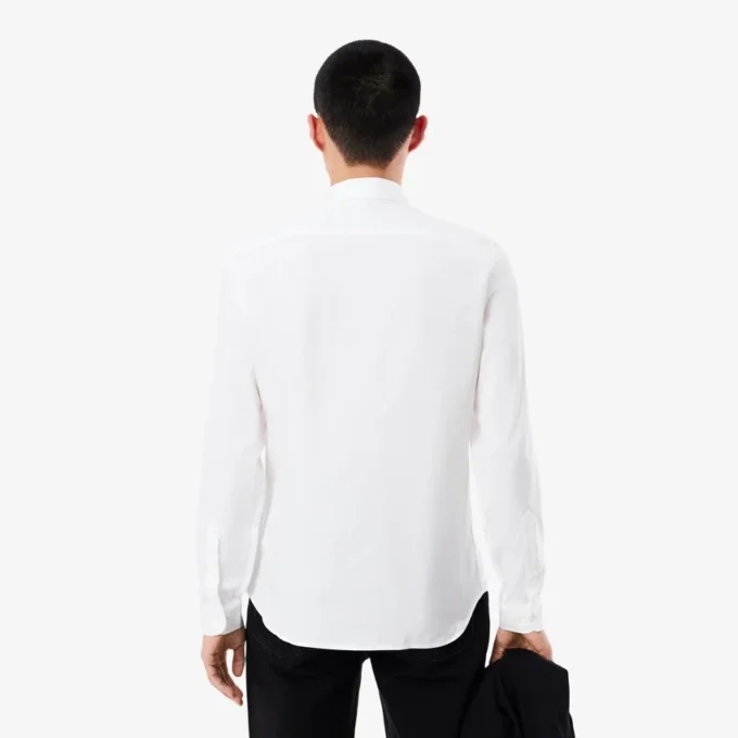 Chemise en coton coupe slim pour homme