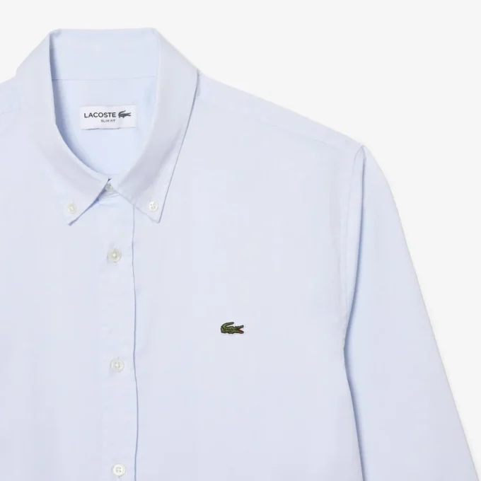 Chemise en coton coupe slim pour homme