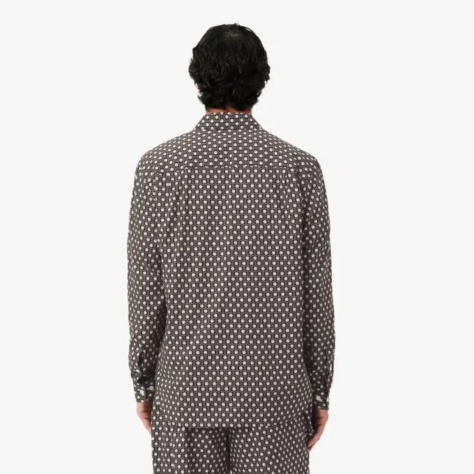 Chemise en coton imprimée, coupe classique Chemise en coton imprimée, coupe classique