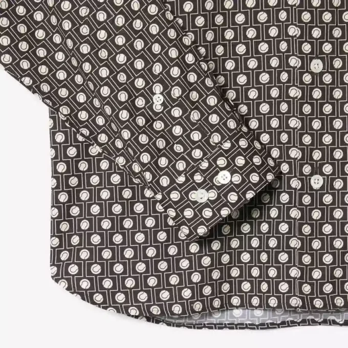 Chemise en coton imprimée, coupe classique Chemise en coton imprimée, coupe classique