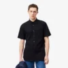 Chemise en coton à manches courtes pour homme, coupe classique