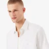 Chemise en coton à manches courtes pour homme, coupe classique