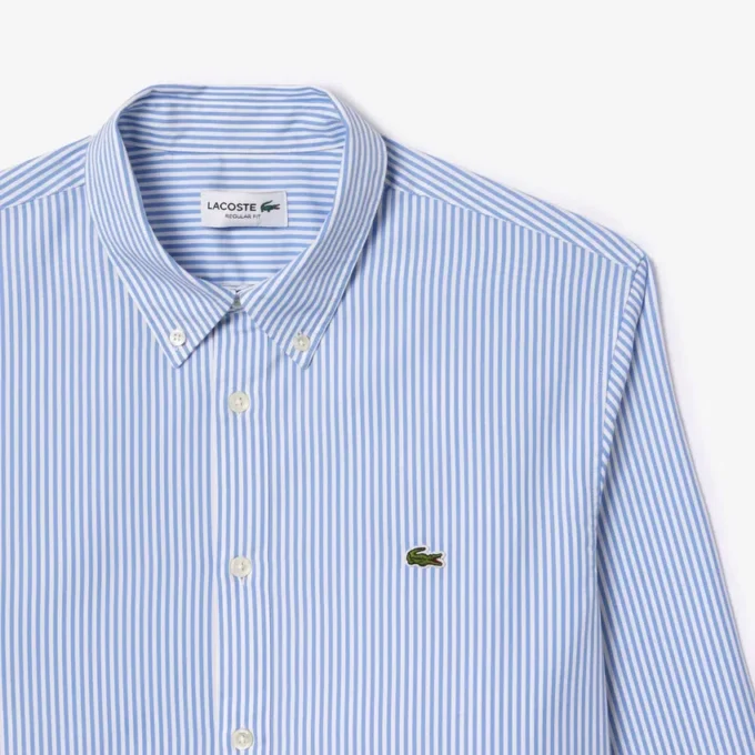 Chemise en coton rayée coupe classique pour homme Chemise en coton rayée coupe classique pour homme