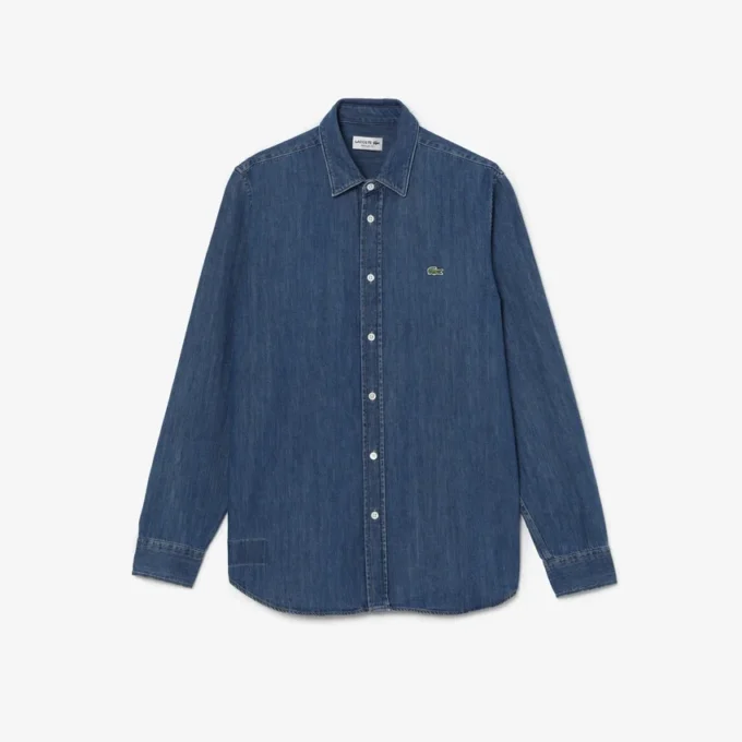 Chemise en denim coupe classique pour homme