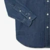 Chemise en denim coupe classique pour homme