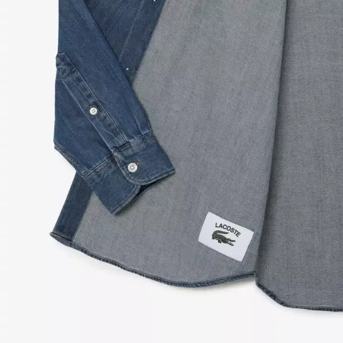 Chemise en denim coupe classique pour homme
