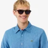 Chemise en denim léger coupe classique pour homme