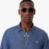 Chemise en denim léger coupe classique pour homme