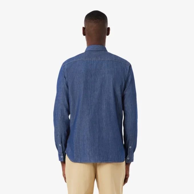 Chemise en denim léger coupe classique pour homme