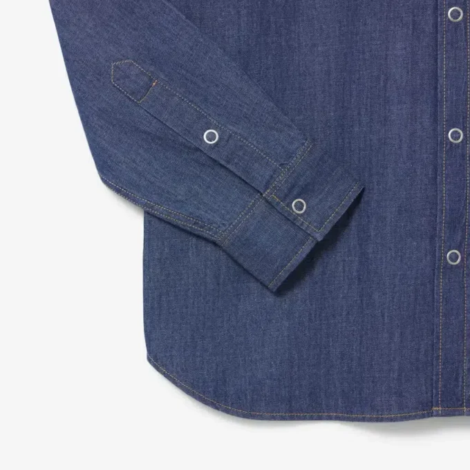 Chemise en denim léger coupe classique pour homme