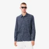 Chemise en flanelle à carreaux coupe classique pour homme