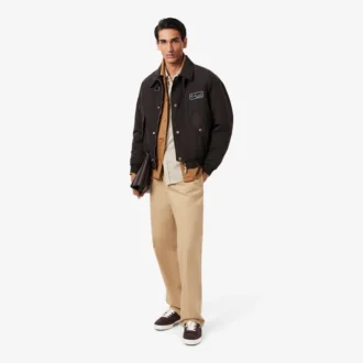 Chemise en flanelle à carreaux coupe classique pour homme
