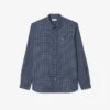 Chemise en flanelle à carreaux coupe classique pour homme