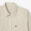 Chemise en flanelle à carreaux coupe classique pour homme