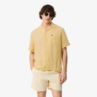Chemise en lin coupe décontractée