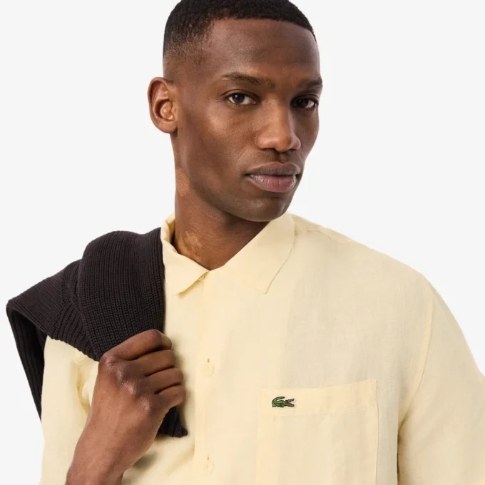 Chemise en lin coupe décontractée Chemise en lin coupe décontractée