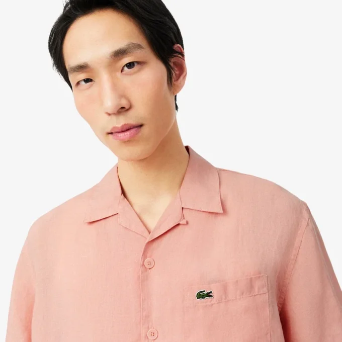 Chemise en lin coupe décontractée