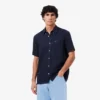 Chemise en lin à manches courtes pour homme