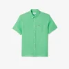 Chemise en lin à manches courtes pour homme
