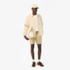 Chemise en lin à manches courtes pour homme