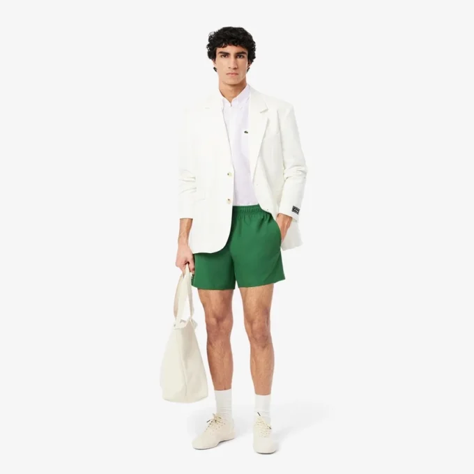 Chemise en lin à manches courtes pour homme