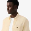 Chemise en lin à manches courtes pour homme