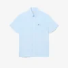 Chemise en lin à manches courtes pour homme