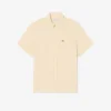 Chemise en lin à manches courtes pour homme