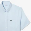 Chemise en lin à manches courtes pour homme