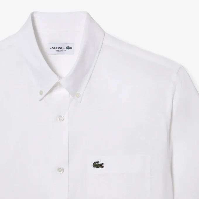 Chemise en lin à manches courtes pour homme