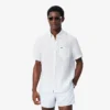 Chemise en lin à manches courtes pour homme, coupe classique Chemise en lin à manches courtes pour homme, coupe classique