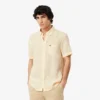Chemise en lin à manches courtes pour homme, coupe classique Chemise en lin à manches courtes pour homme, coupe classique