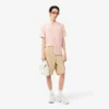 Chemise en lin à manches courtes pour homme, coupe classique